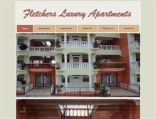 Tablet Screenshot of fletchersluxuryapartments.com